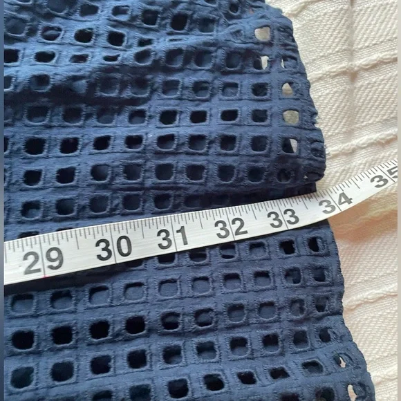 Preppy blue Madewell summer mini dress - Picture 3 of 7